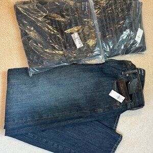 Lot of 3 New Banana Republic Jeans 31x34 Heritage Jeans Straight Sit
